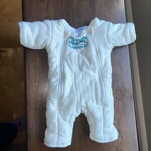 Baby Merlin’s Magic Sleepsuit Small 3–6 Months Cream Cotton Sleep Sack 12-18 Lbs